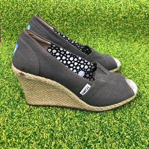 TOMS Peep Toe Wedges